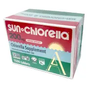 Sun Chlorella Supplement A Tablets 200 mg 1500 Table