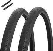 700x32c/700x35c Mountain Bike Tires | Extra Puncture Protection Bicycle Replacement Accessories with 2 Levers | Compatible with Road Ebike Hybrid Off Road Bikes