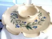 Kovack 1994 Pottery Chip and Dip Relish Tray-Cak-13"-Seagrove North Carolina