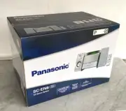 PANASONIC CD Modern Compact Stereo System. Bookshelf FM AM Radio SC-EN6. NEW
