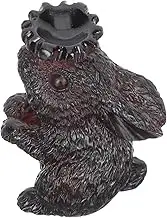 IMIKEYA Resin Rabbit Sculpture Crystal Ball Holder Artistic Display Base for Sphere Home Decoration Present for Friends Family High End Resin Design