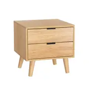 Artiss Bedside Table 2 Drawers Nightstand Side End Table Storage Cabinet MAJD