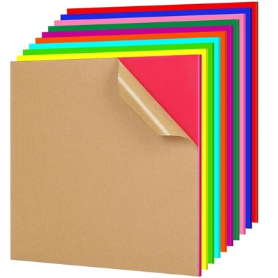 10Pcs Neon Acrylic Sheets 1/8 Thick 8 x 8 Inch Bright Color Cast Acrylic Shee...