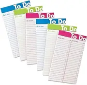 Ampad, 5X8 Perforated Pad, 50 Sheets, 6 Pads Total, Assorted Colors (20-002)