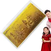 2025 Year of the Snake Banknote - Chinese Year Gold Commemorative Banknotes | Gold Foil Souvenir Decoration Collectible Banknotes | Lucky Banknote