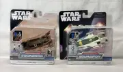 Star Wars Micro Galaxy Squadron Desert Skiff (#101) & Resistance A-Wing (#102)