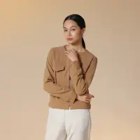 在飛比找momo購物網優惠-【giordano ladies】23FW_雙口袋拉鍊外套(