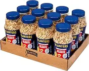 Planters Unsalted Dry Roasted Peanuts (16 oz Cans, Pack of 12)