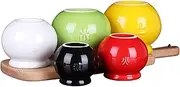 Cupping Set-Cupping| Cupping Therapy Sets Cupping Set Cupping-Chinese Cupping Therapy Set/Ceramic Fire Cupping Jars with/Multiple Sizes/12 Cups, duolaaimengshop-12