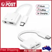 For Galaxy S21/S20 FE/Note 20 Ultra USB Type C to 3.5mm Headphone Audio Adapter