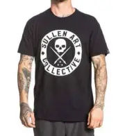 Sullen Clothing "BOH SOLID" Mens tee Art Collective tattoo Black