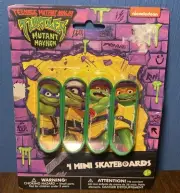 Teenage Mutant Ninja Turtles Mini Skateboards - 4 Pk Party Favors, TMNT Toys NOS