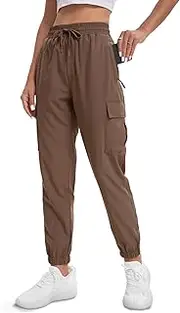 [MOURCE] Womens Hiking Pants Lightweight Quick Dry Waterproof Adjustable Cargo Pants with 5 Pockets