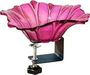 Bird Bath Bowl | Patio Decorative Hummingbird Feeder | Patio Bird Feeder | Multifunctional Adjustable Clamp Decorative Bird Bath Bowl for Birdwatching
