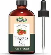 Organic Zing Tagetes (Tagetes) Oil | Pure & Natural Essential Oil for Aroma, Diffusers, Haircare & Massage 30ml/1.01fl oz