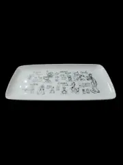 Disney Sketchbook Serving Tray Mickey Mouse & Friends Rectangle Plate 13.5” NEW