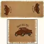 New Country Farmhouse HAPPY FALL Y'ALL Vintage Truck Fall Burlap Table Runner