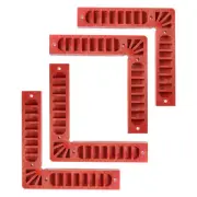 4pcs Positioning Squares Right Angle Clamp 200x200mm 90 Degree Corner Clamp, Red