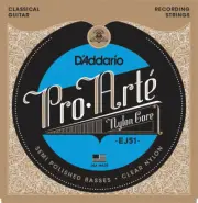 D'Addario EJ51 Pro-Arte Classical Guitar Strings, Polished Basses Hard Tension