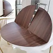 Exquisite Foldable Round Table Top Extender Large 79 Inch Diameter Fold in Quarter Design for Dining Room Card Table Banquet Tables Space Saving Solution