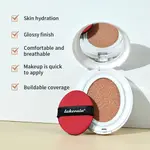 LAKERAIN GLOW CREAM CUSHION BB粉底防水持久提亮粉底霜韓國化妝品