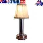 LED Bedroom Night Lamp Coffee Table Bedside Lamp Atmosphere for Bar (Silver)
