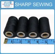 SPUN POLYESTER SERGER & QUILTING THREAD, BLACK