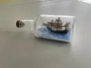 Cereal Premium Honey Combs Ship in the Bottle Santa Maria - RARE !!!