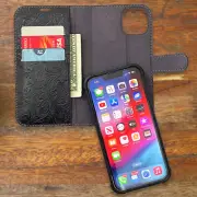 iPhone 14/Plus/Pro/Pro Max Case - Detachable Magnetic Bumper/RFID Blocking Slots