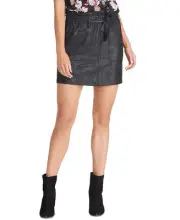 Rachel Roy Women's Keni Snake Embossed Pull on Skirt Black Size XX-Large