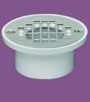 Oatey 43583 Straight Floor Drain PVC & Stainless Steel 3" Or 4" Solvent Welds