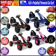 RIGO Kids Pedal Go Kart Car Ride On Toys Racing Bike Pink / Black / Blue / Red