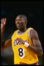 Guard Kobe Bryant Los Angeles Lakers celebrates the Dallas Maveric- Old Photo