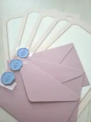 LETTER WRITING SET, Lined Letter paper w/ envelopes, PINK Japanese stationery