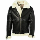 Men's B3 Air Force Pilot Flight Aviator Real Fur Bomber Real Leather Jacket