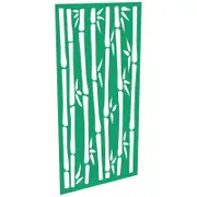 ProtectorAl 300-1200w x 1201-2400h Light Green/Gloss White Bamboo Unframed Composite Deco Panel
