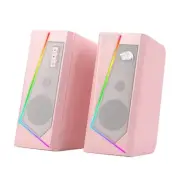 GS520 RGB Desktop Speakers, 2.0 Channel PC Computer Stereo Speaker with 6