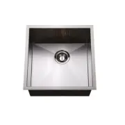 550*450*200mm Sink Undermount/Drop IN 304 SS Single Bowl Round Corner