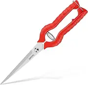 Sunuly Extra Long Pruning Shears, Gardening Hand Pruners with Stainless Steel Blades, Garden scissors for Arranging Flowers, Trimming Plants, Harvesting Herbs, Fruits or Vegetables, 9.5IN