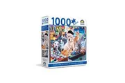 1000pc Crown Jigsaw Puzzle Pups & Kittens In Art Studio Kids/Children 8y+