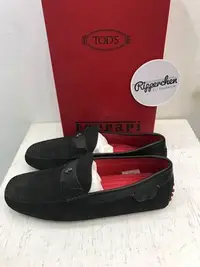 在飛比找Yahoo!奇摩拍賣優惠-Tod's x Ferrari 法拉利聯名款 黑色 鐵馬 豆