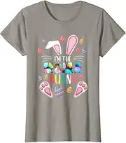 [X.Style] Womens I'm The Moma Bunny Shirt Easter Family Matching Outfit ds2234 T-Shirt Slate Grey