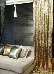 2 SEQUINS DRAPE PANEL 54"X108" 9ft CURTAINS PHOTOGRAPHY BACKDROP SPARKLY STUDIO