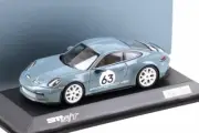 Spark 1:43 Porsche 911 992 S/T #63 Shore Blue Metallic Dealer ver WAP0203120R0ST