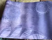 InHouse Marianna Tankelevich Summer Night Yoga Exercise Mat Purple /Lavender