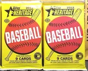 2012 TOPPS HERITAGE BASEBALL HOBBY 2 PACKS 9 CRDS EA TROUT & SSPs & BUSTER POSEY