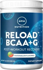 BCAA +G Reload Post-Workout Recovery, Watermelon, 330 Gram