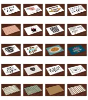 Fabric Place Mats 4 Piece Group Placemats for Dining and Kitchen Table Ambesonne