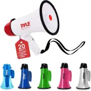 Megaphone Speaker PA Bullhorn with Built-In Siren - Adjustable Volume Control an