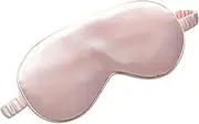 Luxurious Silk Sleep Mask, Pink, 100% Real Natural Pure Silk Eye Mask with Adjustable Strap, Eye Mask for Sleeping, Blocks Light Reduces Puffy Eyes Gifts
